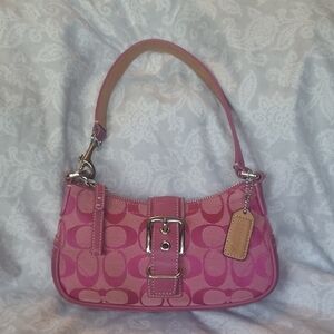 Coach Pink Demi Hampton Purse Bag 6362